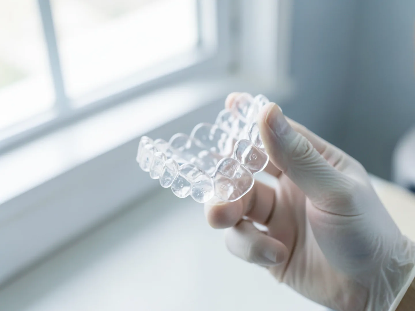 Transparent medical-grade thermoplastic orthodontic aligner tray
